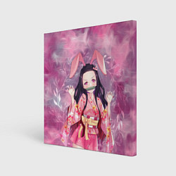 Холст квадратный Незуко Камадо, цвет: 3D-принт