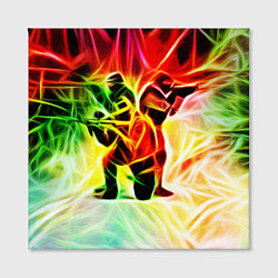 Холст квадратный CS GO Neon, цвет: 3D-принт — фото 2