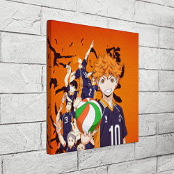 Холст квадратный ВОЛЕЙБОЛ!! HAIKYUU!!, цвет: 3D-принт — фото 2