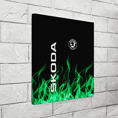 Картина квадратная SKODA / 3D-принт – фото 3