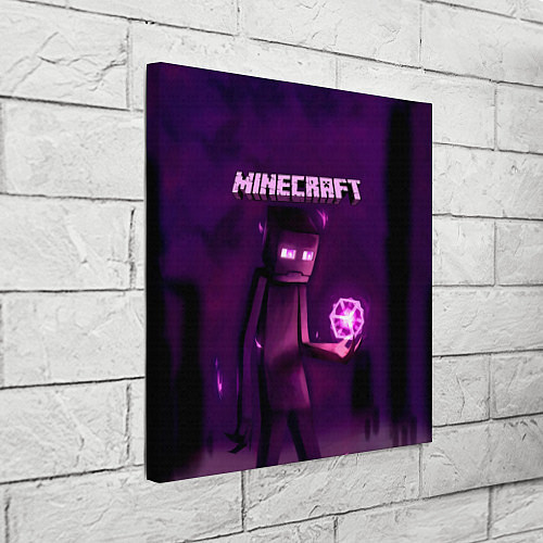 Картина квадратная Minecraft Слендермен / 3D-принт – фото 3