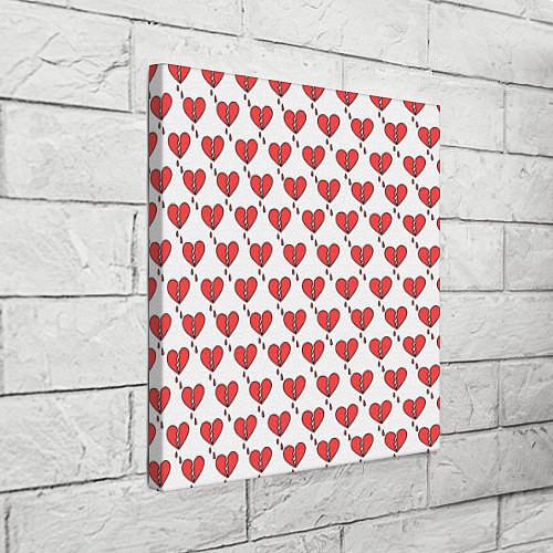 Картина квадратная Разбитое Сердце / 3D-принт – фото 3