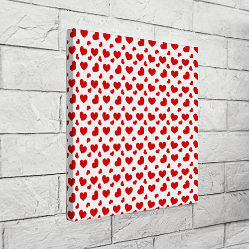 Картина квадратная Сердечки / 3D-принт – фото 3