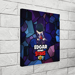 Холст квадратный BRAWL STARS EDGAR, цвет: 3D-принт — фото 2