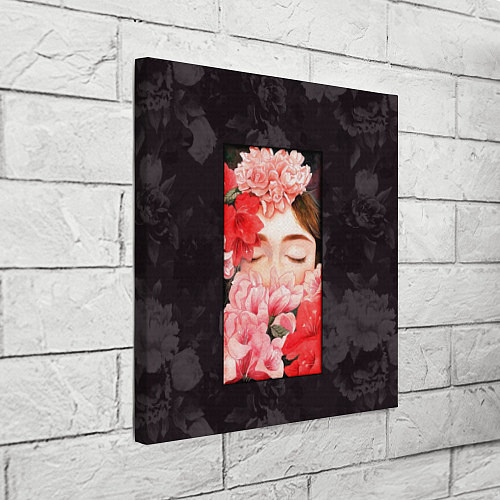 Картина квадратная Flowers girl / 3D-принт – фото 3