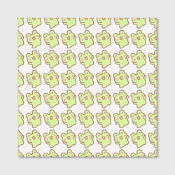 Холст квадратный Счастливые лягушки, цвет: 3D-принт — фото 2