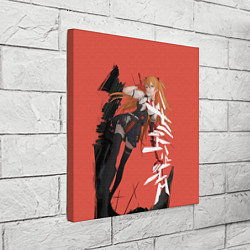 Холст квадратный Evangelion Asuka Langley, цвет: 3D-принт — фото 2