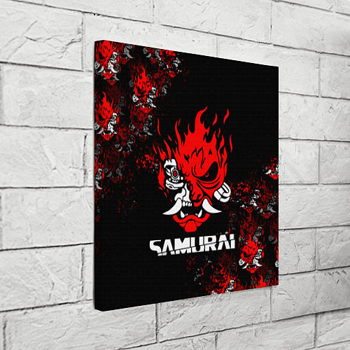 Картина квадратная SAMURAI CYBERPUNK 2077 / 3D-принт – фото 3