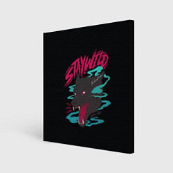 Холст квадратный Волк StayWild, цвет: 3D-принт