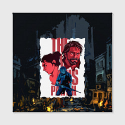 Холст квадратный The Last of Us Joel&Ellie, цвет: 3D-принт — фото 2
