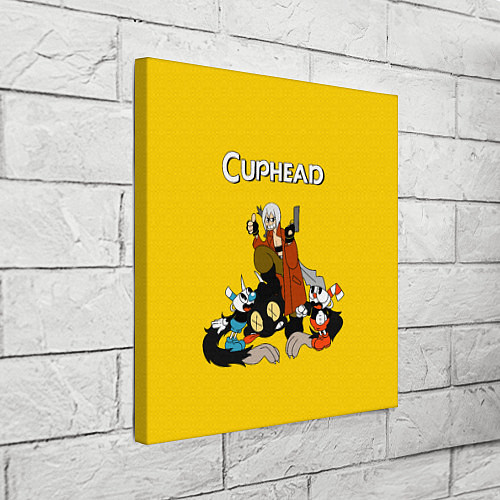 Картина квадратная Cuphead x DMC / 3D-принт – фото 3