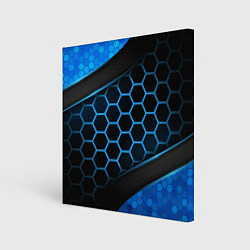 Холст квадратный 3D luxury blue 3Д СОТЫ и плиты, цвет: 3D-принт
