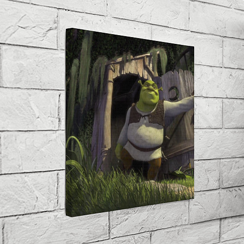Картина квадратная Shrek: Somebody Once Told Me / 3D-принт – фото 3