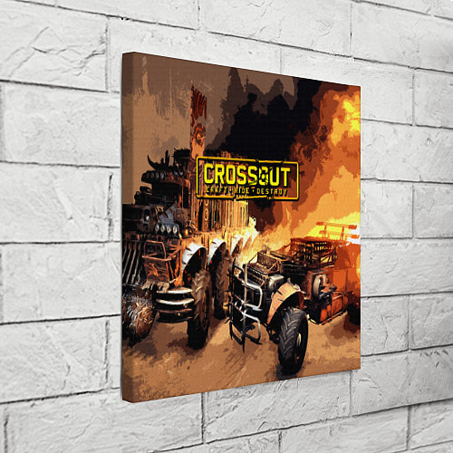 Картина квадратная Crossout Online / 3D-принт – фото 3