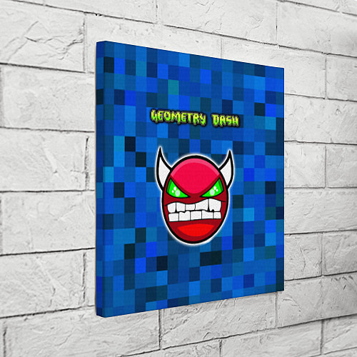 Картина квадратная Geometry Dash / 3D-принт – фото 3