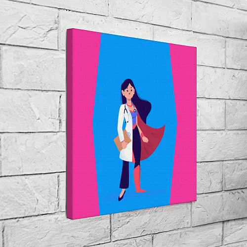 Картина квадратная Медсестра Super Nurse Z / 3D-принт – фото 3