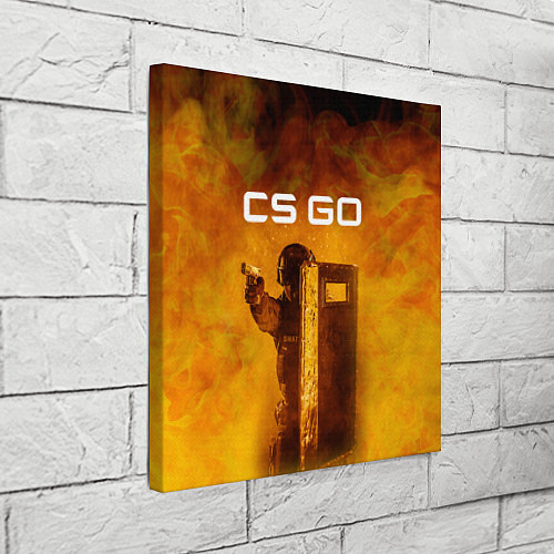 Картина квадратная CS GO SWAT КС ГО Z / 3D-принт – фото 3