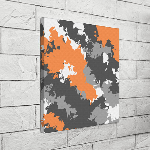 Картина квадратная Камуфляж огненный / 3D-принт – фото 3