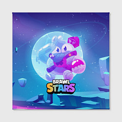 Холст квадратный Сквик Squeak Brawl Stars, цвет: 3D-принт — фото 2