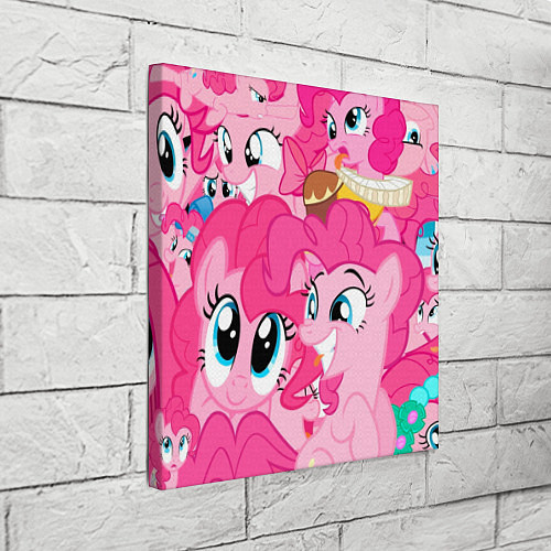 Картина квадратная Pinkie Pie pattern / 3D-принт – фото 3