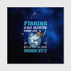 Холст квадратный FISHING PLANET Рыбалка, цвет: 3D-принт — фото 2