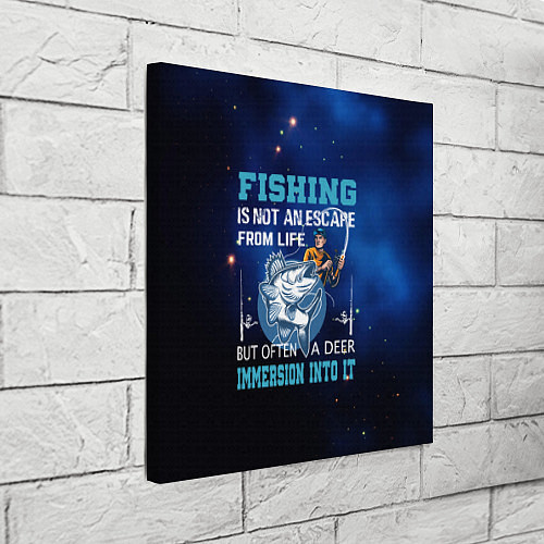 Картина квадратная FISHING PLANET Рыбалка / 3D-принт – фото 3