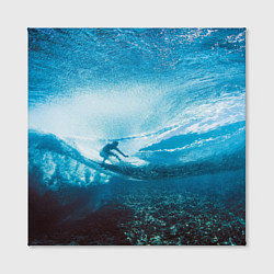 Холст квадратный Под водой, цвет: 3D-принт — фото 2