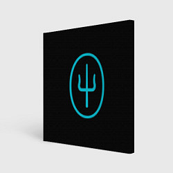 Холст квадратный Scaled And Icy Logo, цвет: 3D-принт