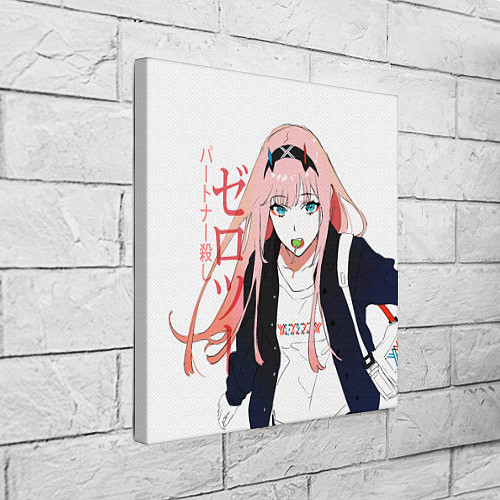 Картина квадратная Zero Two, Darling in the Franx / 3D-принт – фото 3