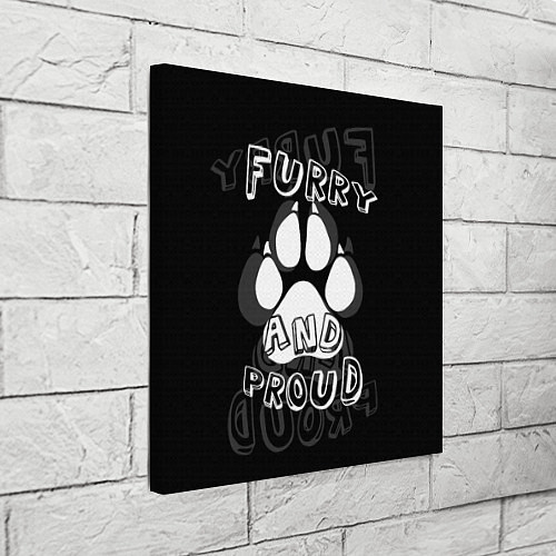 Картина квадратная Furry proud / 3D-принт – фото 3