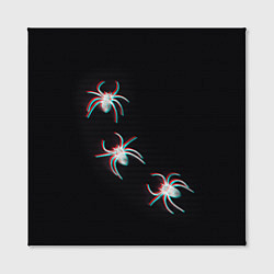 Холст квадратный ПАУКИ ГЛИТЧ GLITCH SPIDERS, цвет: 3D-принт — фото 2