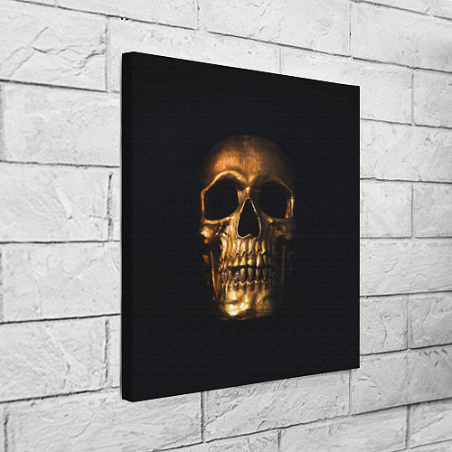 Картина квадратная Golden Skull / 3D-принт – фото 3