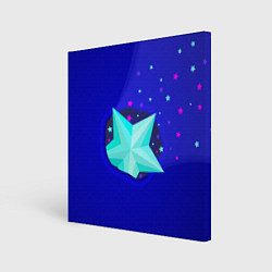 Холст квадратный Счастливая звезда, цвет: 3D-принт