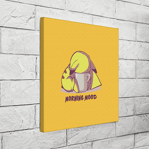Картина квадратная Pikachu morning mood / 3D-принт – фото 3