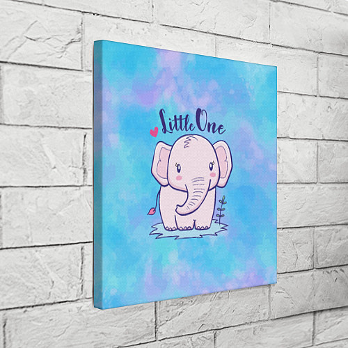 Картина квадратная Маленький слоненок / 3D-принт – фото 3