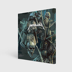 Холст квадратный Metallica Metal Skull, цвет: 3D-принт