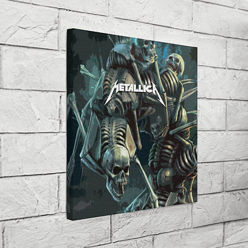 Картина квадратная Metallica Metal Skull / 3D-принт – фото 3