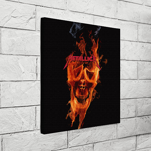 Картина квадратная Metallica Flame / 3D-принт – фото 3