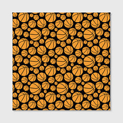 Холст квадратный Баскетбольные Мячи, цвет: 3D-принт — фото 2
