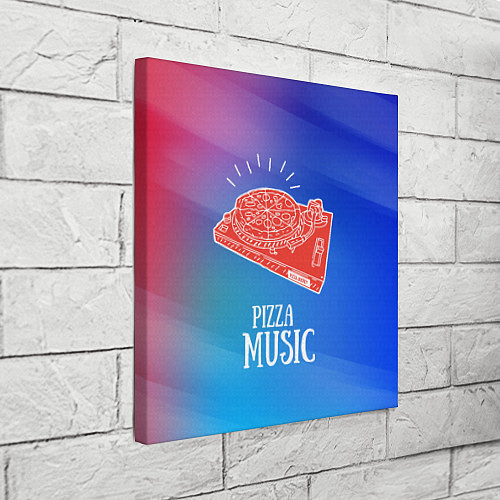 Картина квадратная PIZZA MUSIC / 3D-принт – фото 3