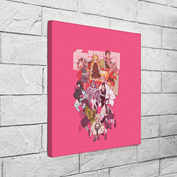 Холст квадратный Slayers on pink, цвет: 3D-принт — фото 2