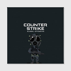 Холст квадратный CS GO COUNTER TERRORIS Z, цвет: 3D-принт — фото 2