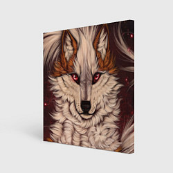 Холст квадратный Красивая Волчица, цвет: 3D-принт