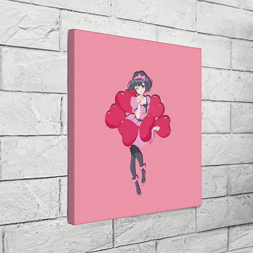 Картина квадратная Аниме Девушка Любовь / 3D-принт – фото 3