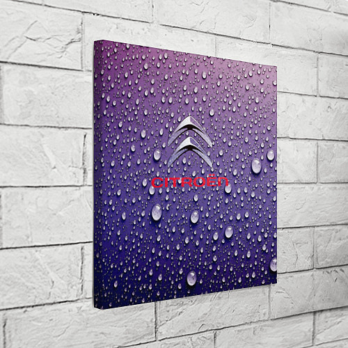 Картина квадратная Citroёn Storm Ситроен ливень / 3D-принт – фото 3