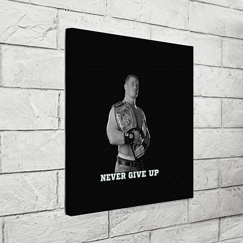 Картина квадратная Never give up / 3D-принт – фото 3