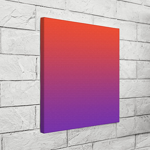 Картина квадратная Оранжевый и Фиолетовый / 3D-принт – фото 3
