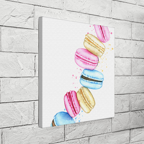 Картина квадратная Macarons Нежный десерт / 3D-принт – фото 3