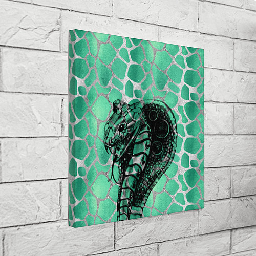 Картина квадратная Кобра Змеиный стиль / 3D-принт – фото 3
