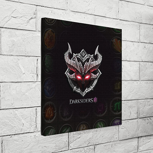 Картина квадратная Руны Darksiders 3 Z / 3D-принт – фото 3